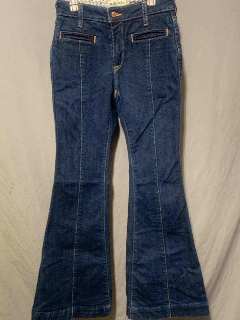 Ariat Dark Blue Flare Jeans with Front Seams